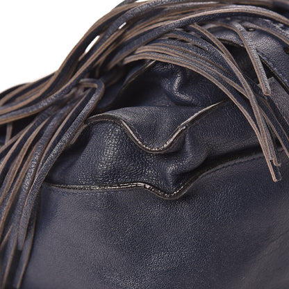 Proenza Schouler Lambskin Fringe Medium PS1 Satchel Midnight 10 of 29