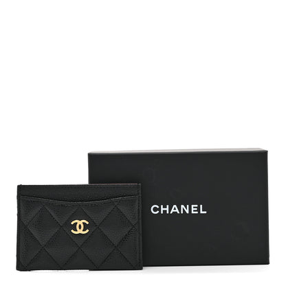 Chanel Caviar Quilted Card Holder Black 9 of 9