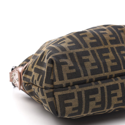 Fendi Zucca Cuoio Lucido Hobo Tobacco Bois de Rose 6 of 10