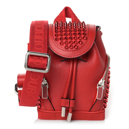 Christian Louboutin Calfskin Spiked Mini Explorafunk Keyring Bag Loubi 1 of 7