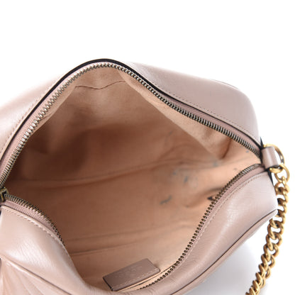 Gucci Calfskin Matelasse Small GG Marmont Chain Shoulder Bag Porcelain Rose 5 of 13