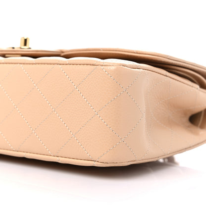 Chanel Caviar Quilted Medium Double Flap Beige Clair 9 of 9