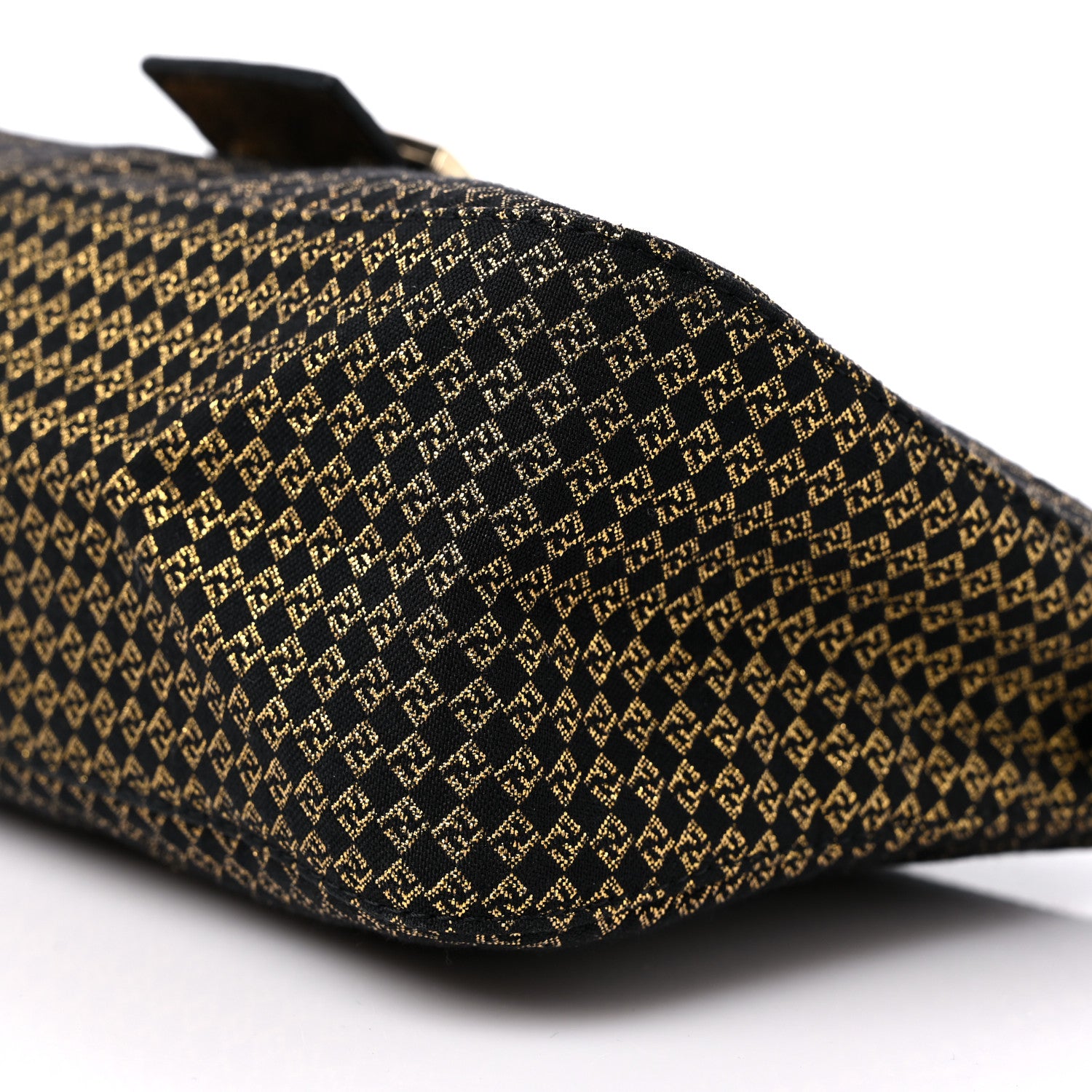 Fendi Micro Zucchino Baguette Black Gold 9 of 9