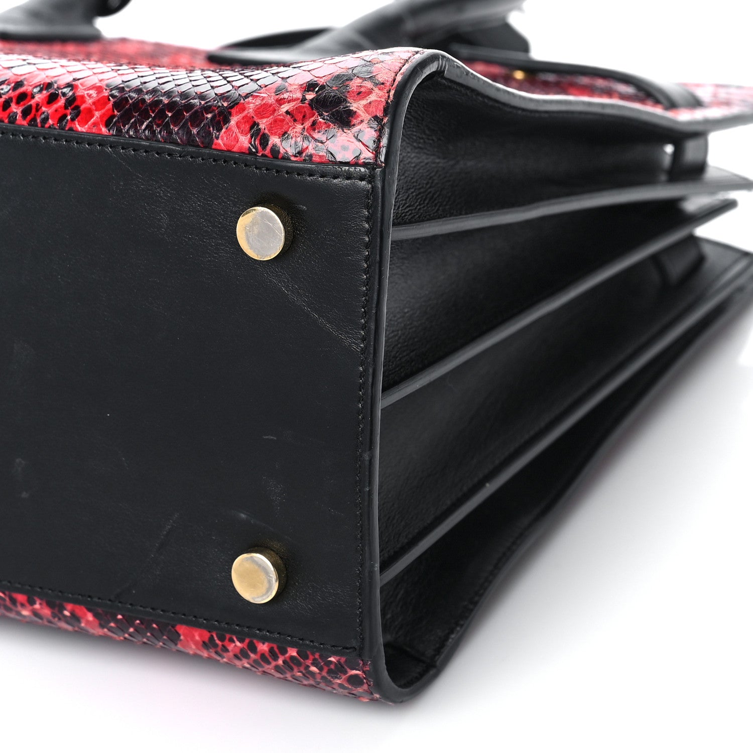 Saint Laurent Python Small Sac de Jour Tote Ruby 7 of 14