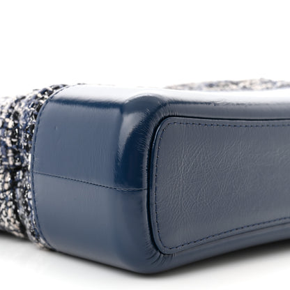 Chanel Tweed Calfskin Medium Gabrielle Hobo Blue 9 of 11