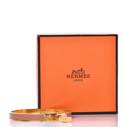 Hermes Courchevel Kelly Lock Cadena Bracelet Tabac Camel 6 of 6