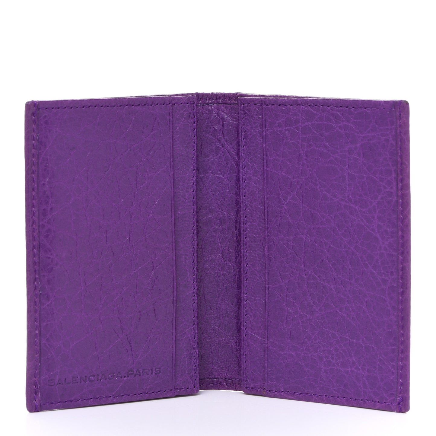 Agneau Giant 12 Gold Hardware Card Case Ultraviolet