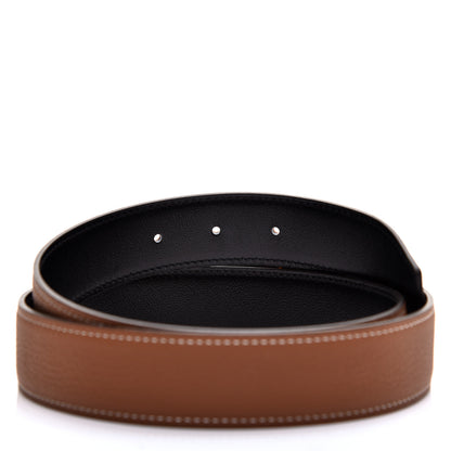 Hermes Swift Togo 32mm H Belt 90 Black Gold 5 of 6