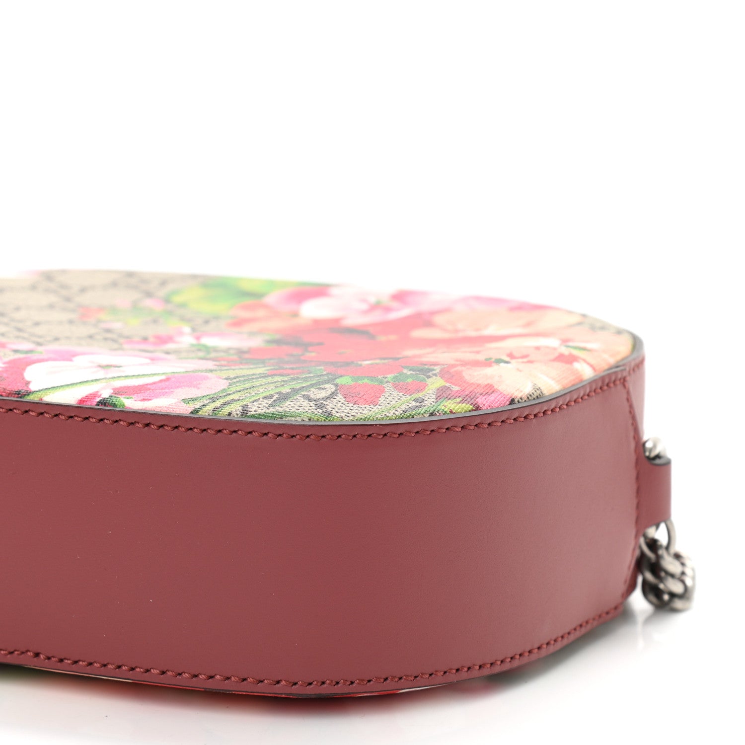 Gucci GG Supreme Monogram Blooms Mini Chain Shoulder Bag Beige Multicolor Dry Rose 10 of 10