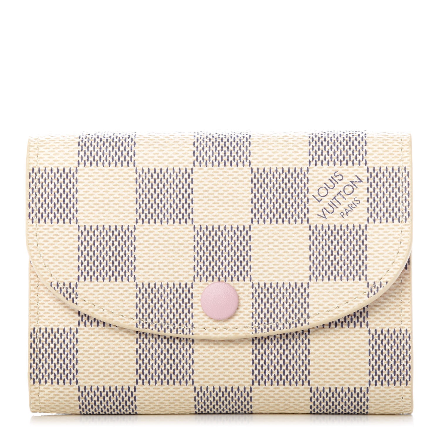 Louis Vuitton Damier Azur Rosalie Coin Purse Rose Ballerine 1 of 6