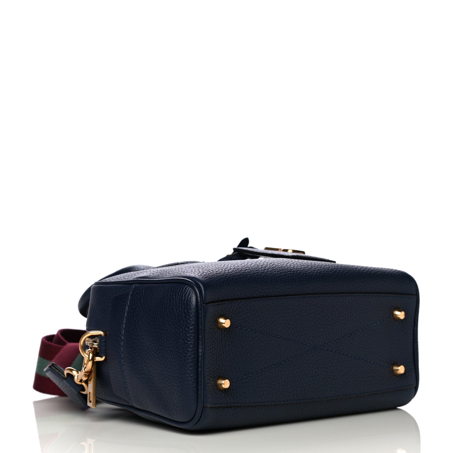 Marc Jacobs Pebbled Calfskin Gotham Bauletto Satchel Blue 4 of 12