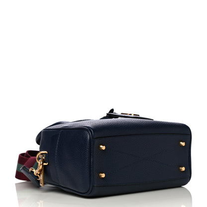 Marc Jacobs Pebbled Calfskin Gotham Bauletto Satchel Blue 4 of 12