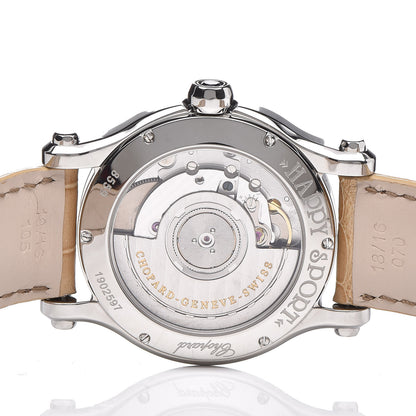 Chopard Stainless Steel Alligator Diamond Bezel 36mm Happy Sport Automatic Watch 8 of 8