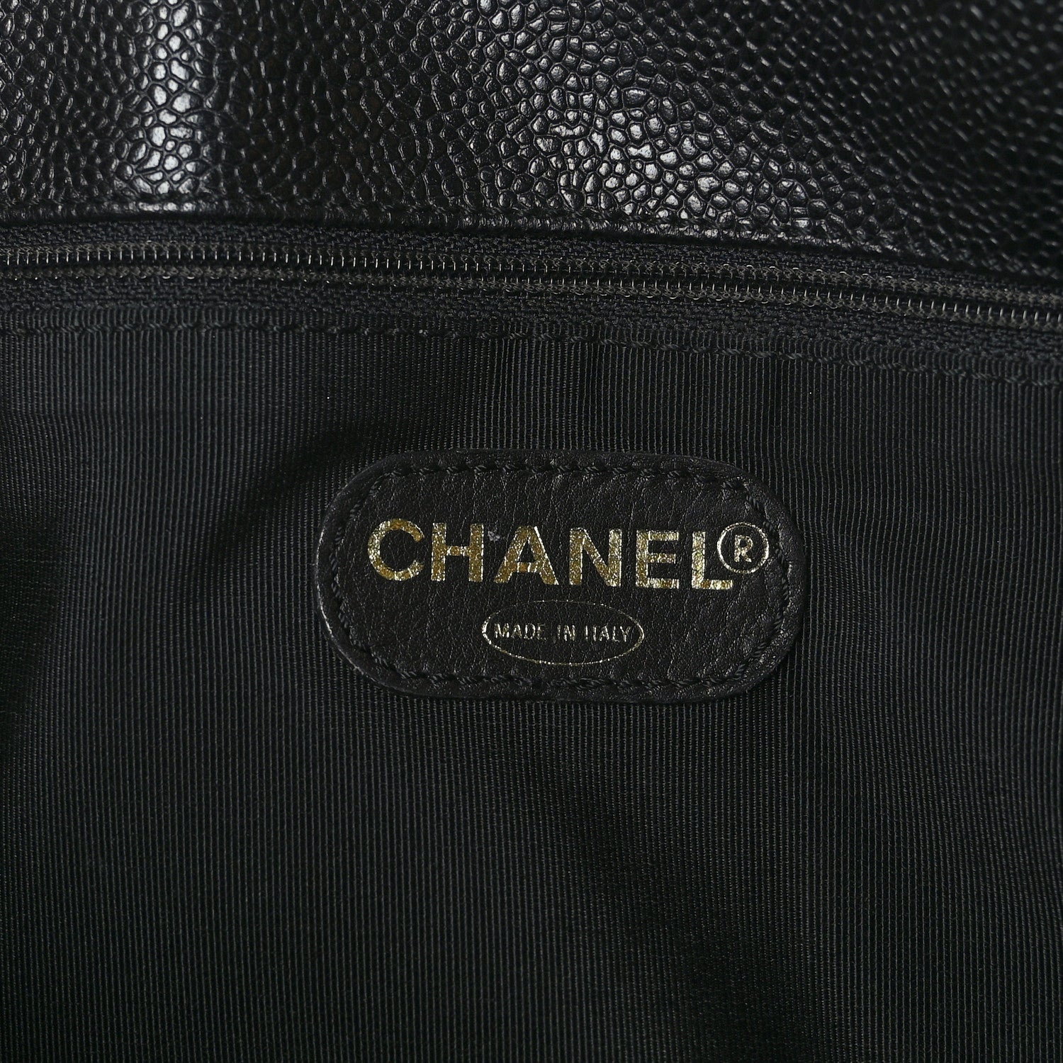 Chanel Caviar Large CC Shoulder Bag Black 6 of 9