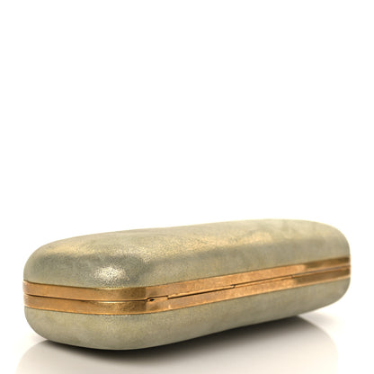 Alexander McQueen Metallic Lambskin Skull Knuckle Box Clutch Gold 4 of 10