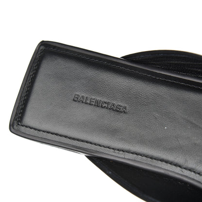 Balenciaga Soft Calfskin Double Square BB 5mm Mules 38 Black 6 of 18