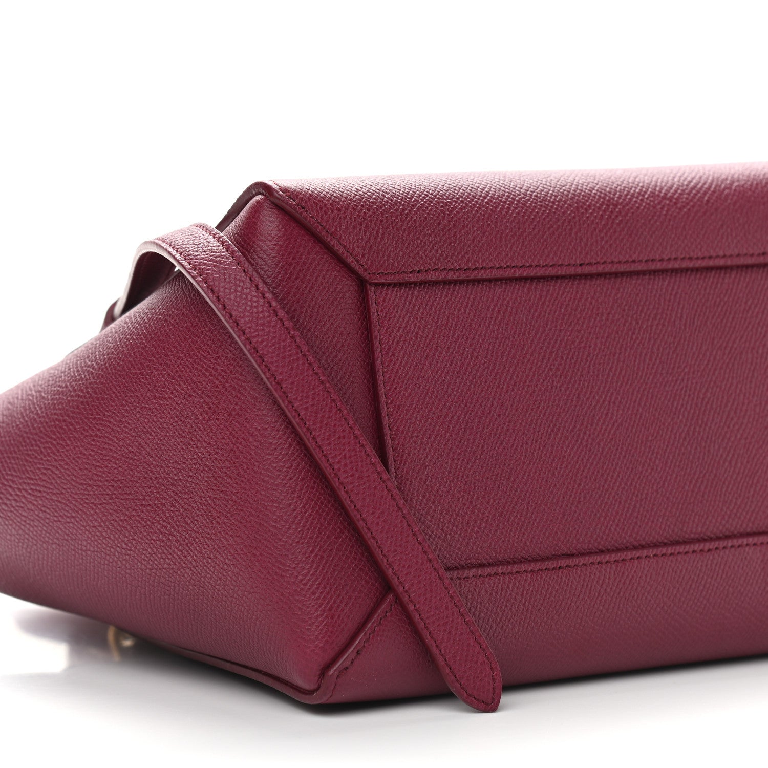 Celine Grained Calfskin Micro Belt Bag Plum 5 of 10