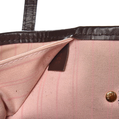 Louis Vuitton Damier Ebene Neo Neverfull MM Rose Ballerine 8 of 13