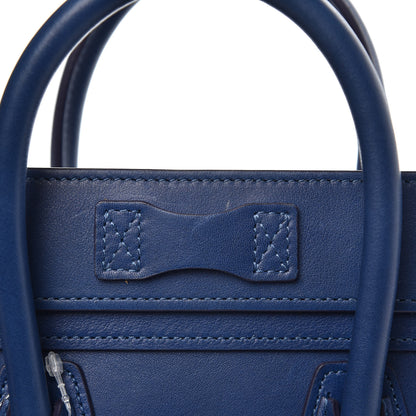 Celine Smooth Calfskin Nano Luggage Lazuli 10 of 12