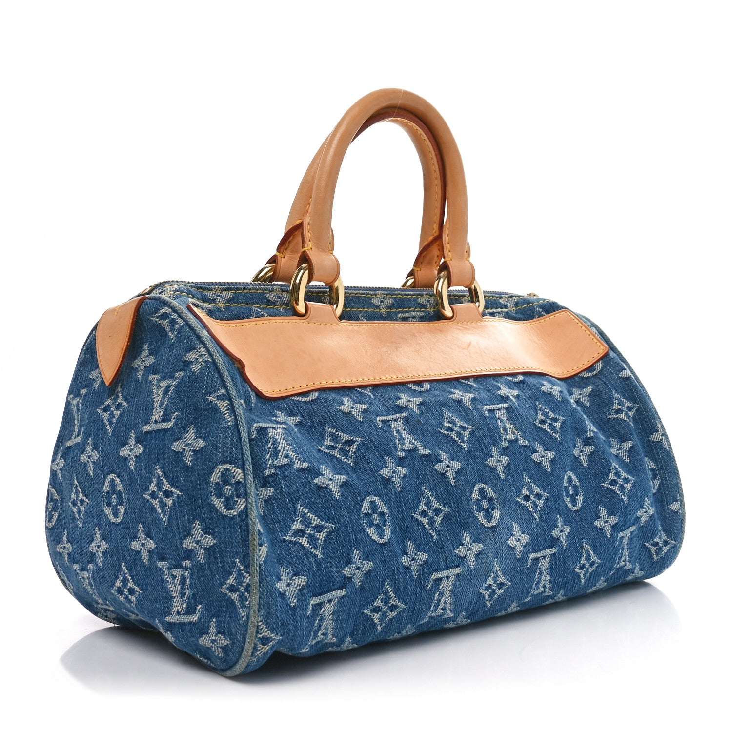 Louis Vuitton Monogram Denim Neo Speedy Blue 2 of 12