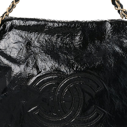 Chanel Vinyl XL Rock and Chain Flap Black 8 of 12