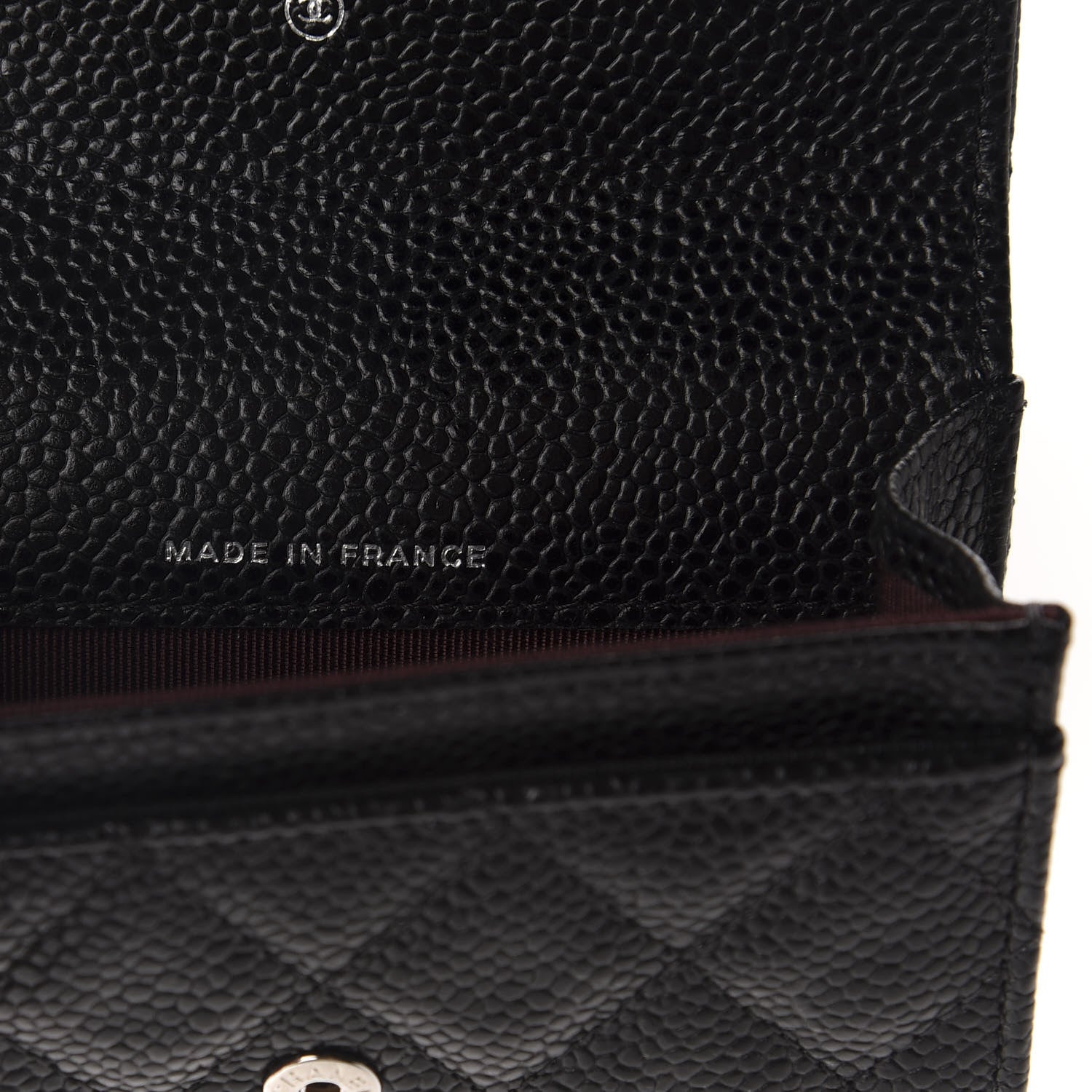 Chanel Caviar Quilted Flap Card Holder Wallet Black 7 of 9