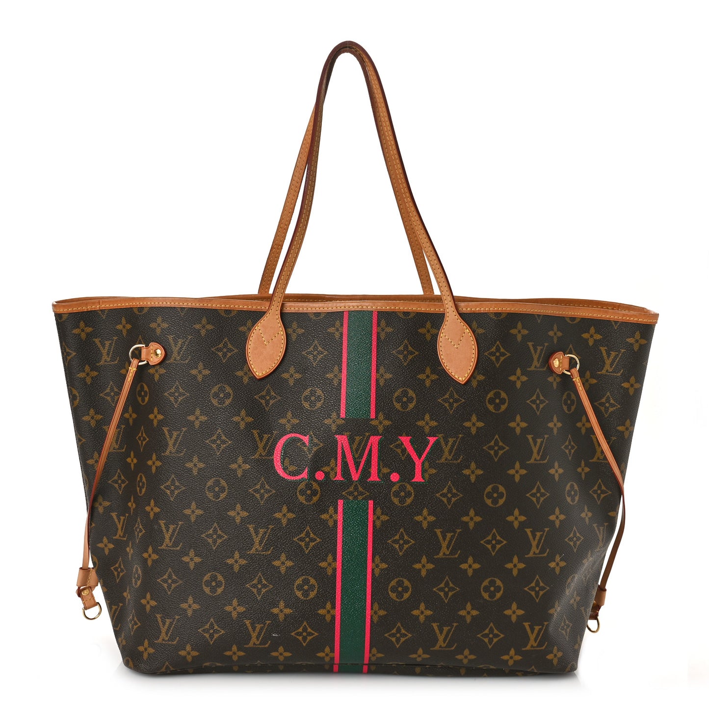 Monogram My LV Heritage Neverfull GM Vert Anglais Fuchsia