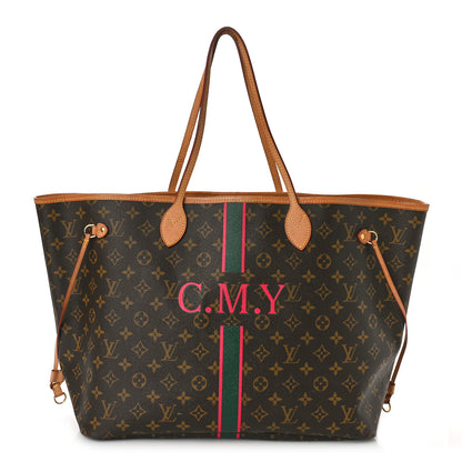 Louis Vuitton Monogram My LV Heritage Neverfull GM Vert Anglais Fuchsia 3 of 9