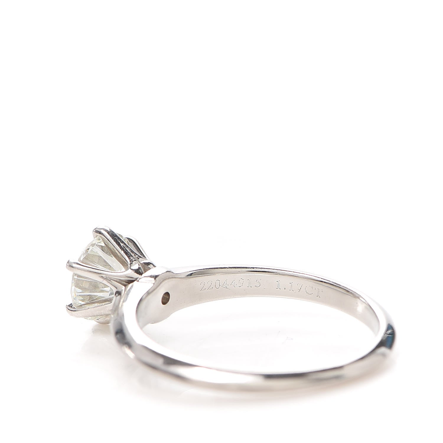 Tiffany Platinum Diamond 1.17ct Solitaire Engagement Ring 54 7 6 of 7