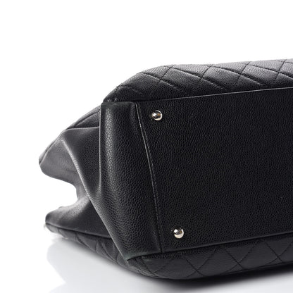 Chanel Caviar Quilted XL Grand Shopping Tote GST Black 5 of 17