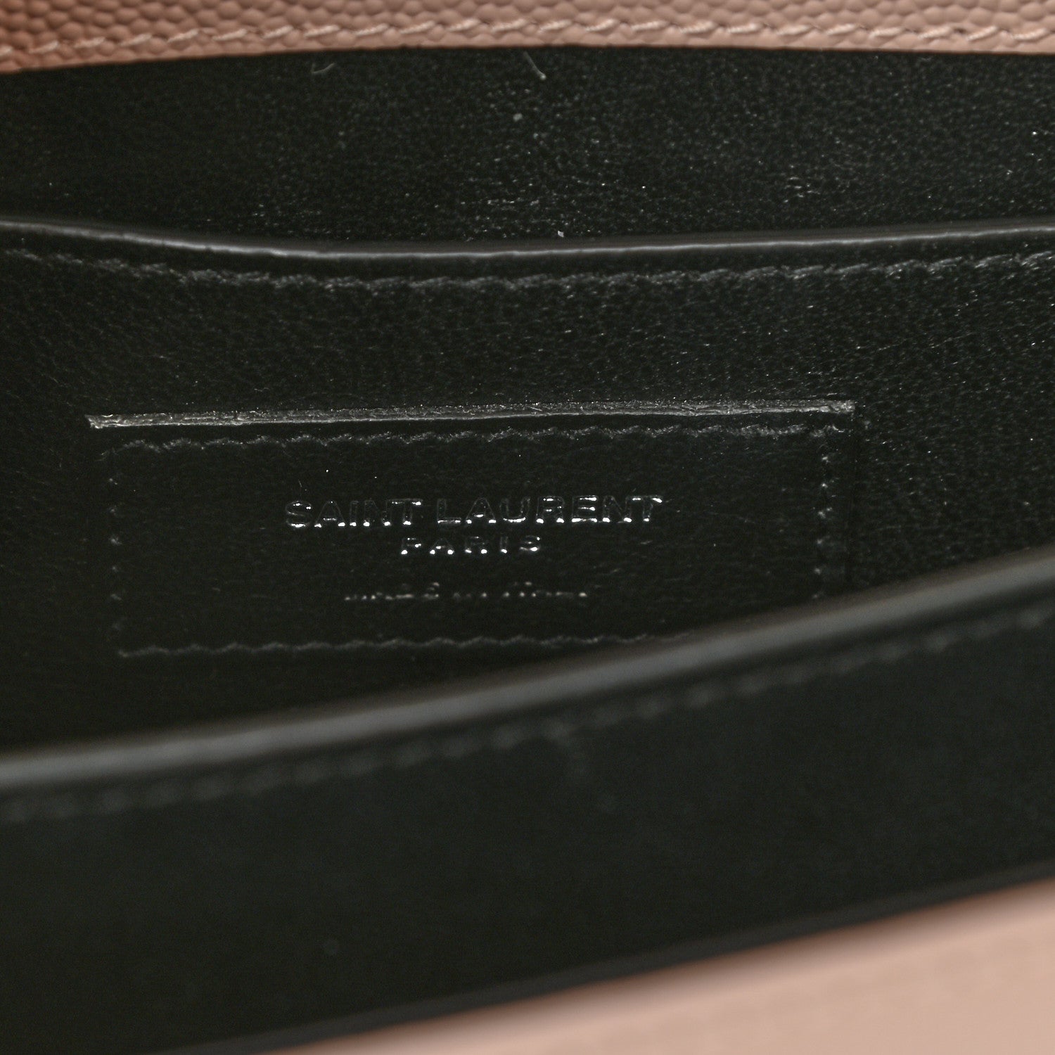 Saint Laurent Grain de Poudre Mini Classic Monogram Cassandra Top Handle Marble Pink 7 of 9