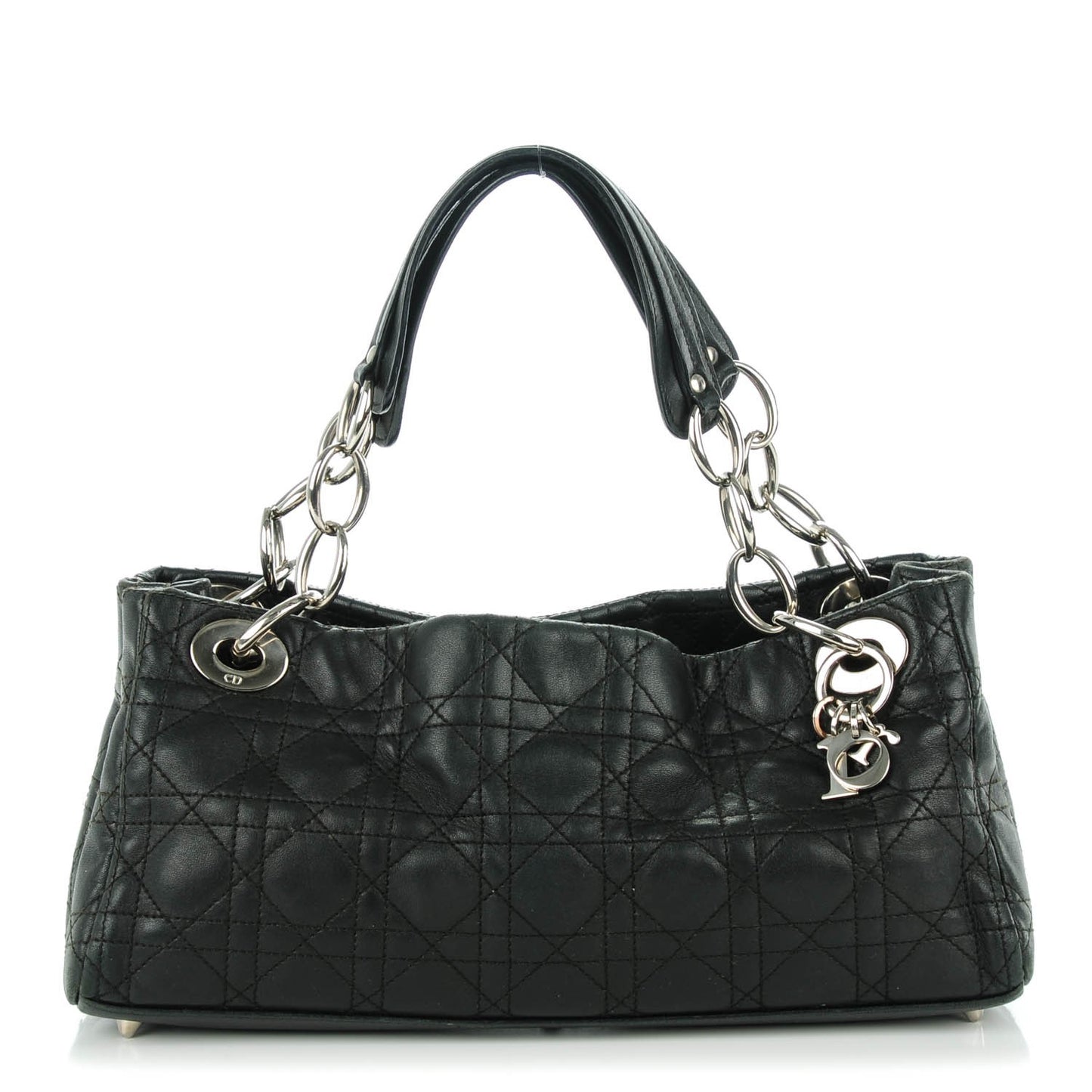 Lambskin Cannage Soft East West Tote Black