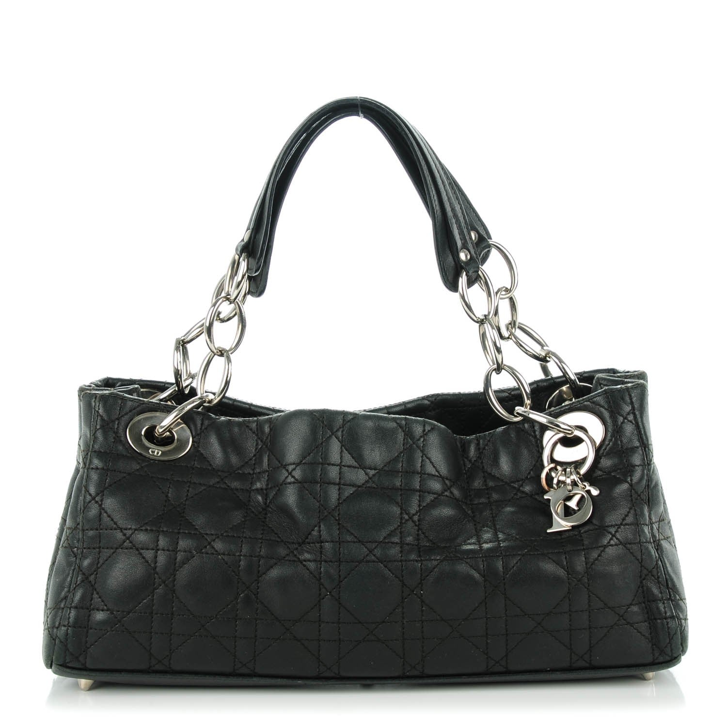 Christian Dior Lambskin Cannage Soft East West Tote Black 1 of 7