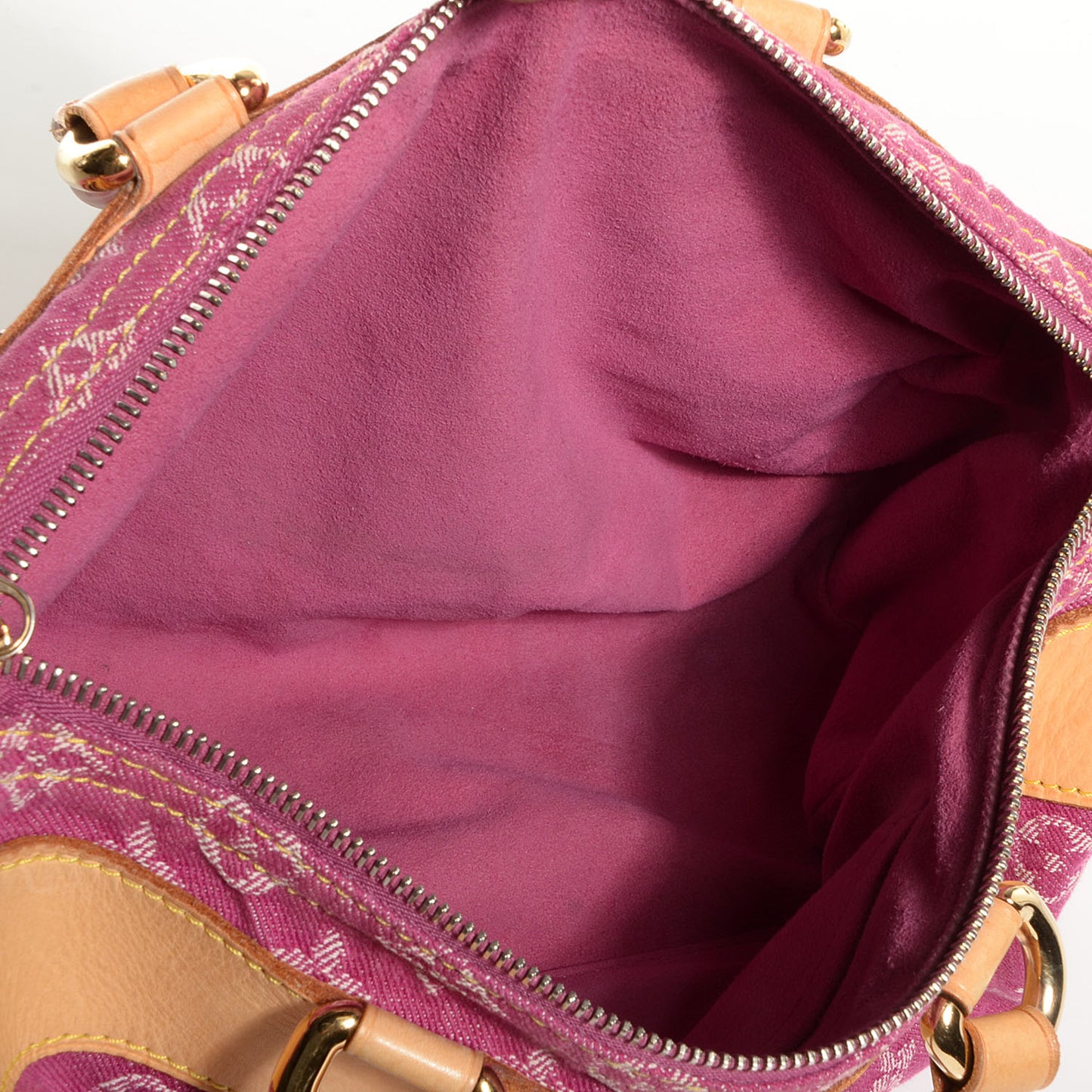 Monogram Denim Neo Speedy Fuchsia