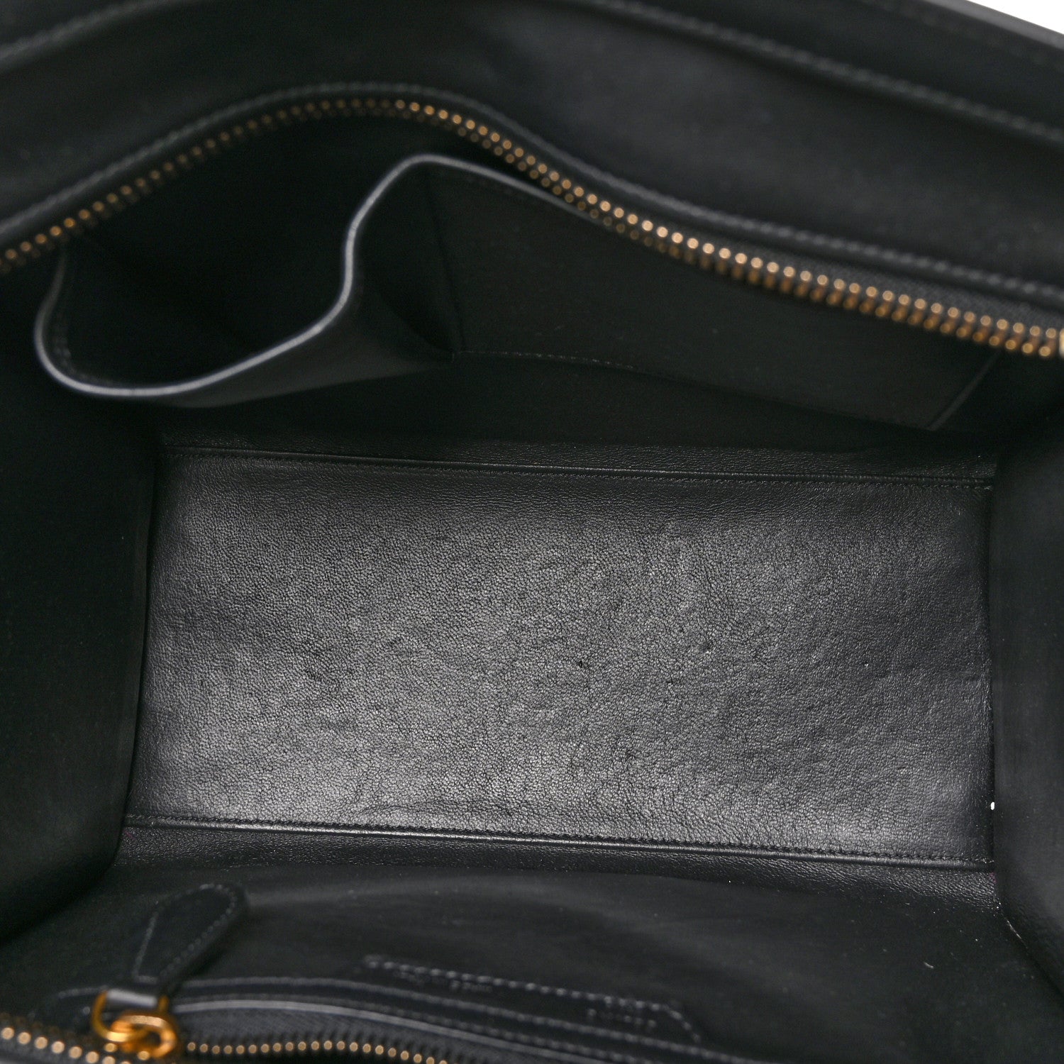 Celine Smooth Calfskin Micro Luggage Black 5 of 9