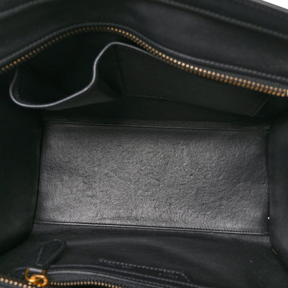 Celine Smooth Calfskin Micro Luggage Black 5 of 9
