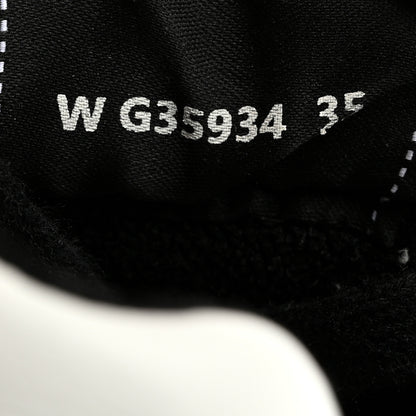 Chanel Calfskin Womens Logo Sneakers 35 Black White 7 of 10