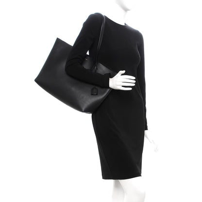 Saint Laurent Calfskin Large Shopping Tote Black 2 of 13