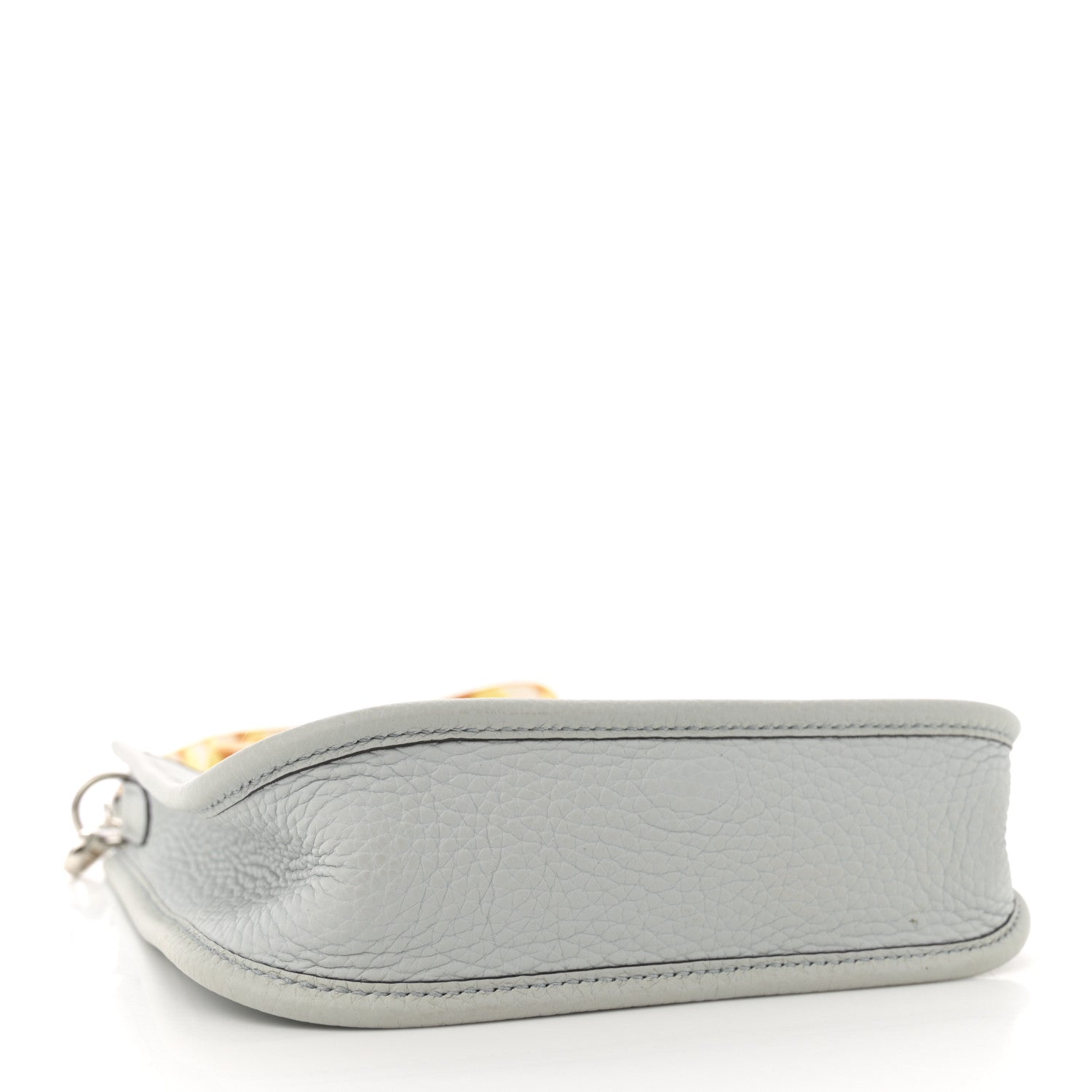 Hermes Taurillon Clemence Flipperball Sangle Evelyne TPM Bleu Pale Caramel Nata Gold 4 of 11
