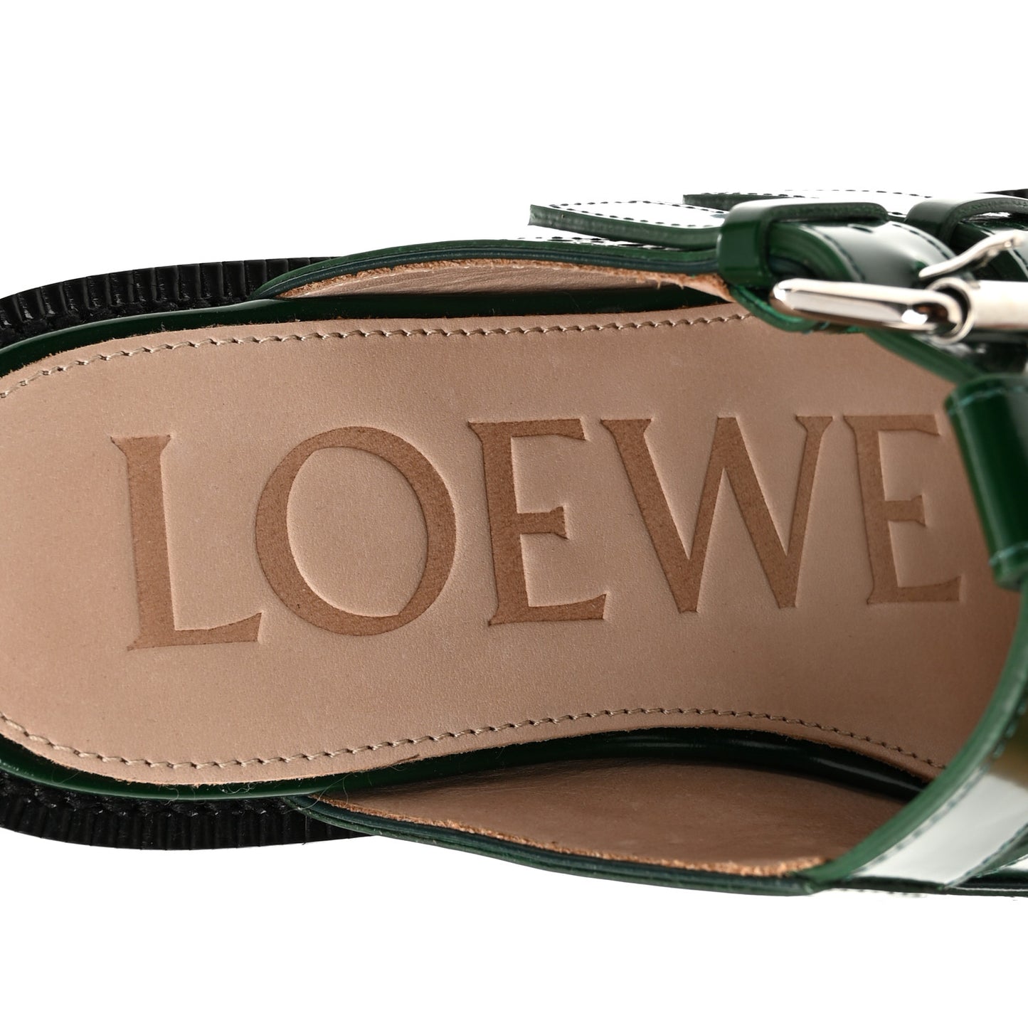 Calfskin Campo Mary Jane Mule 36 Green