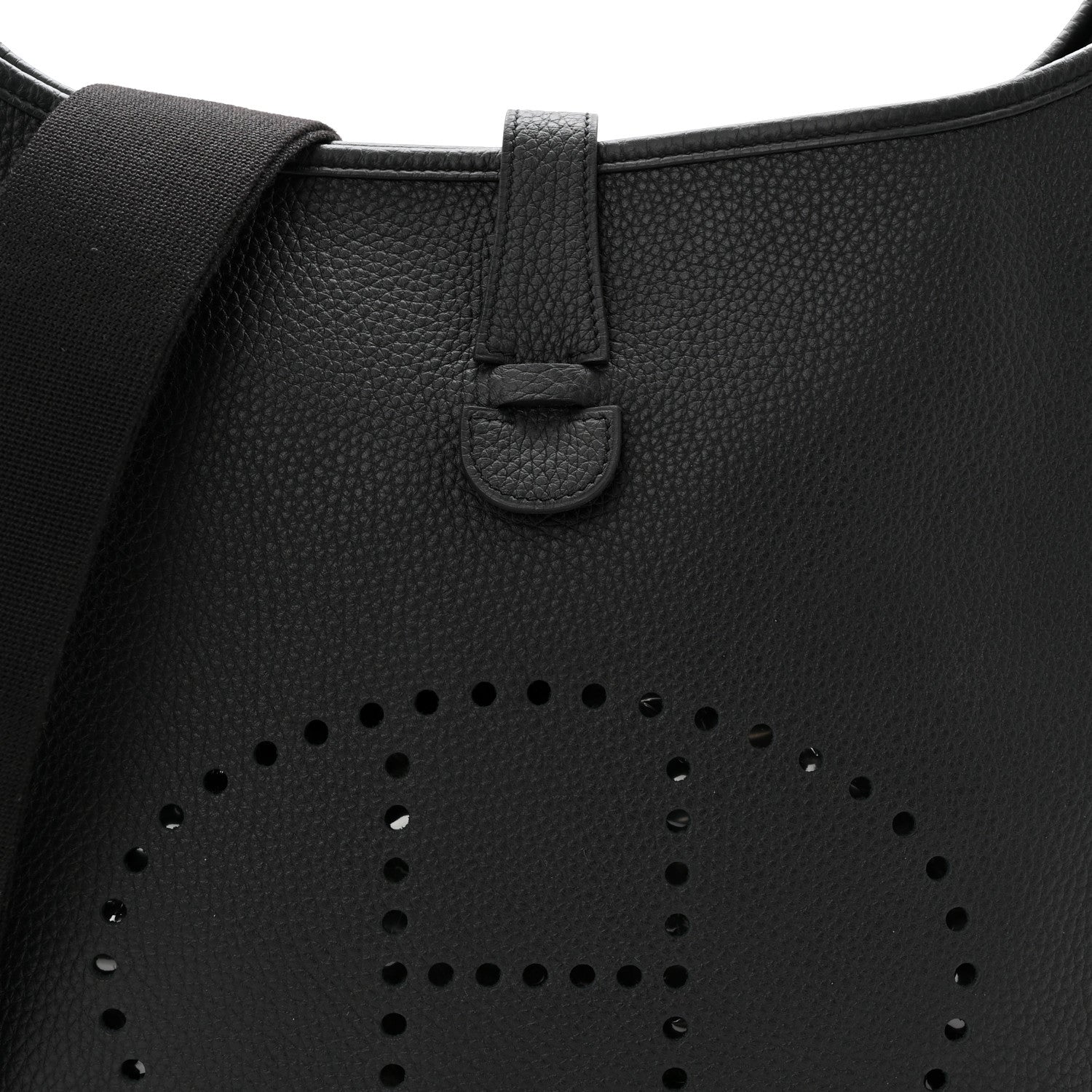 Hermes Taurillon Clemence Evelyne III GM Black 8 of 11