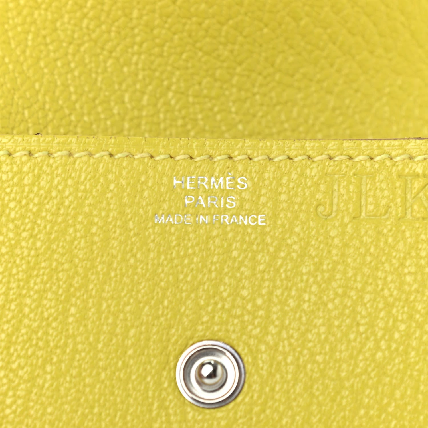 Hermes Chevre Mysore Le 24 Coin Purse Lime 6 of 8