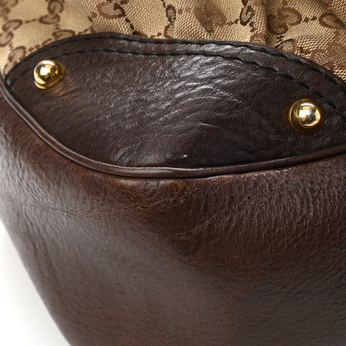 Monogram Large Jockey Hobo Dark Brown