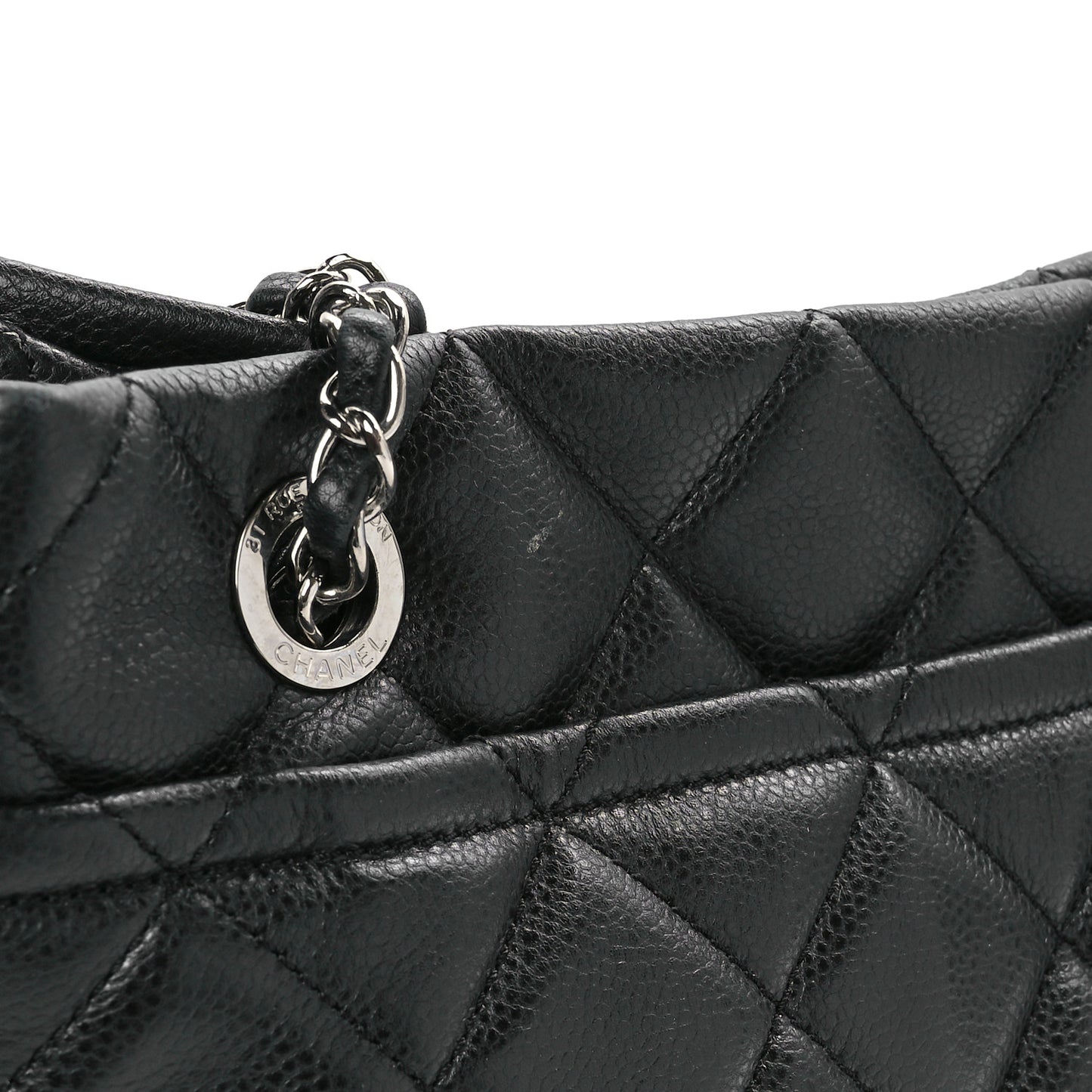 Caviar Quilted CC Timeless Soft Tote Black