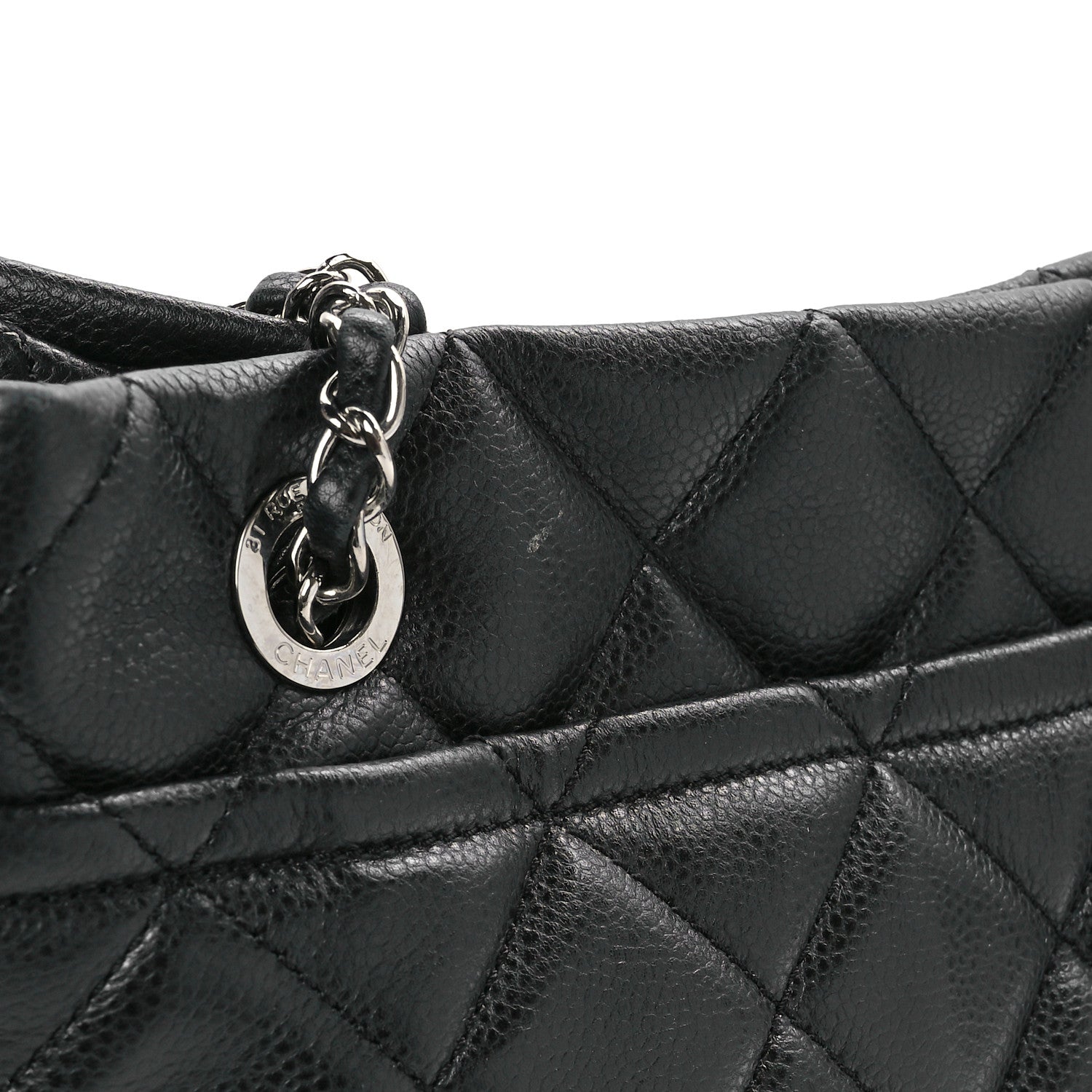Chanel Caviar Quilted CC Timeless Soft Tote Black 11 of 11