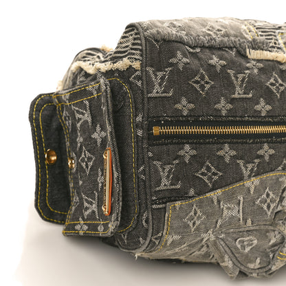 Louis Vuitton Denim Patchwork Speedy 30 Grey 8 of 13