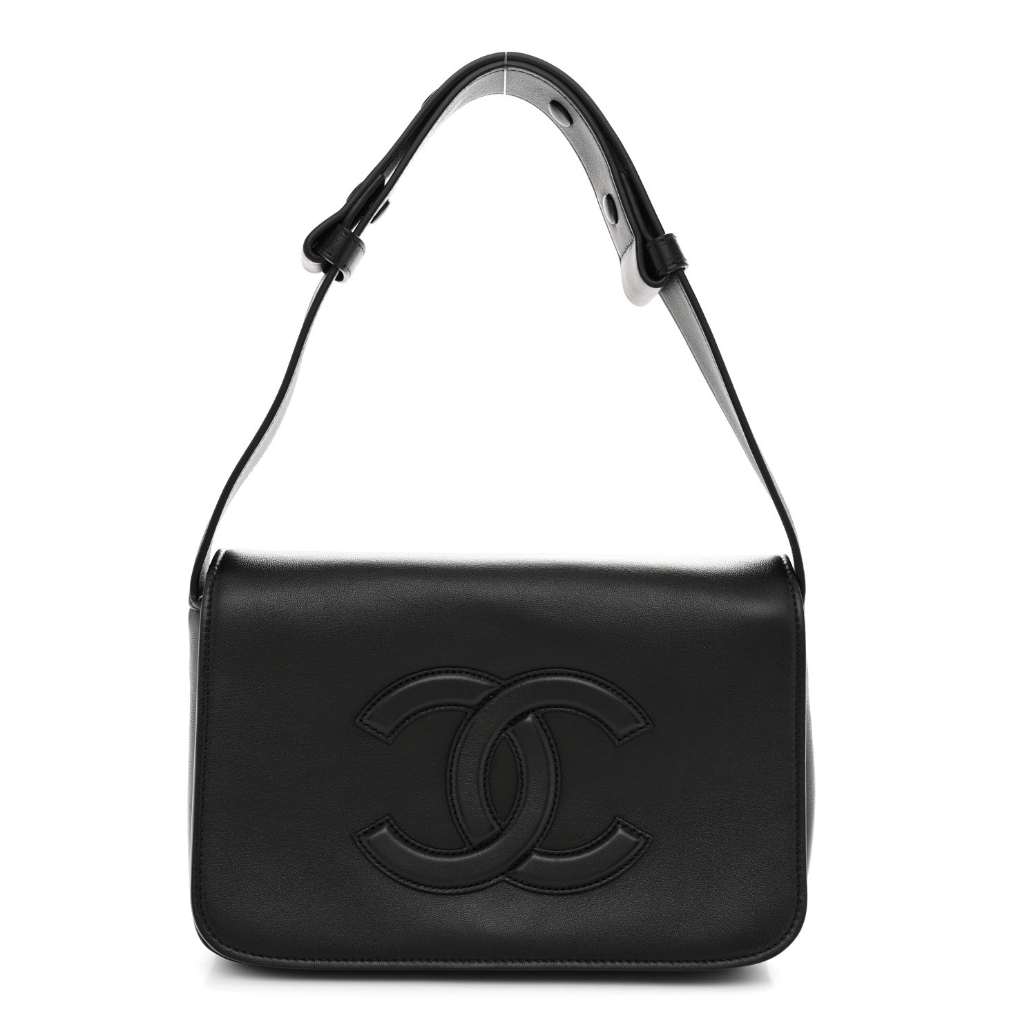 Chanel Lambskin CC Messenger Flap Black 1 of 11