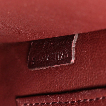 Celine Calfskin Suede Nano Tri-Color Luggage Burgundy 7 of 13