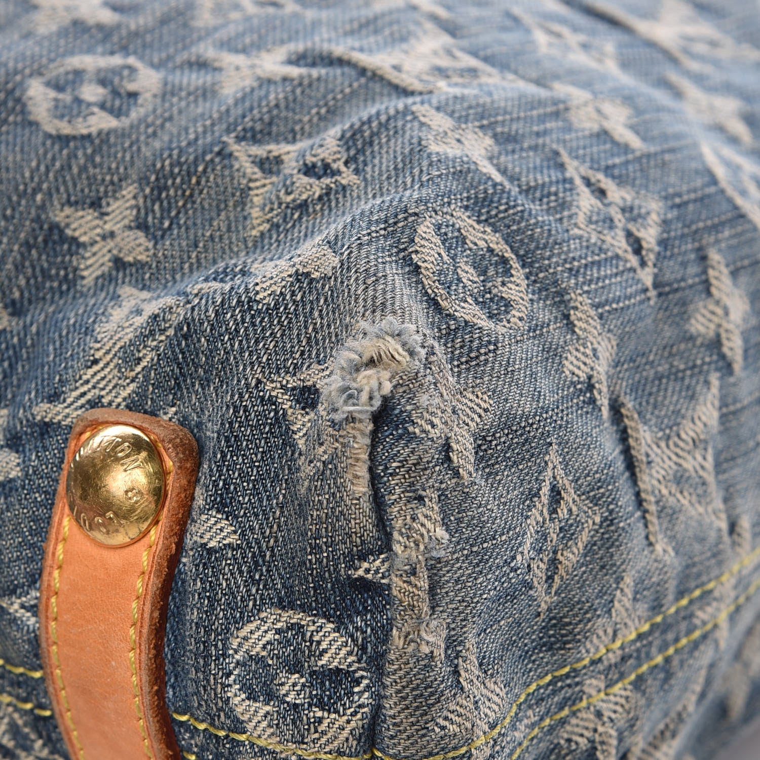 Louis Vuitton Denim Baggy GM Blue 21 of 23