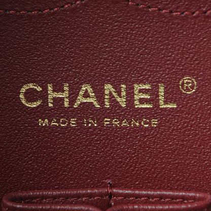 Chanel Lambskin Quilted Jumbo Double Flap Burgundy 7 of 9